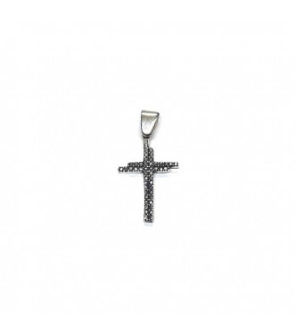 PE001588 Sterling Silver Pendant Cross Genuine Solid Hallmarked 925 Handmade